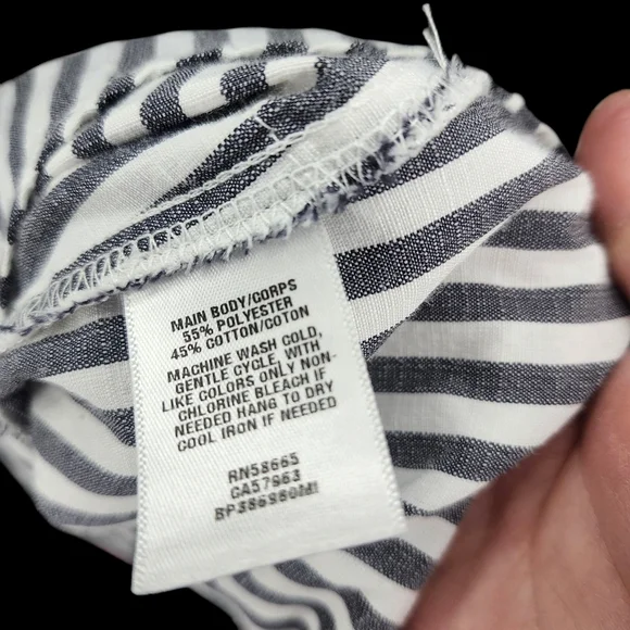 BP Striped Gray and White Dress - Large - Picture 8 of 8